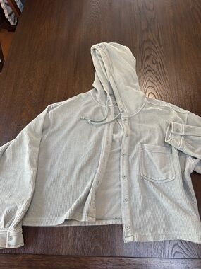American Eagle Outfitters Light green Hoodie
